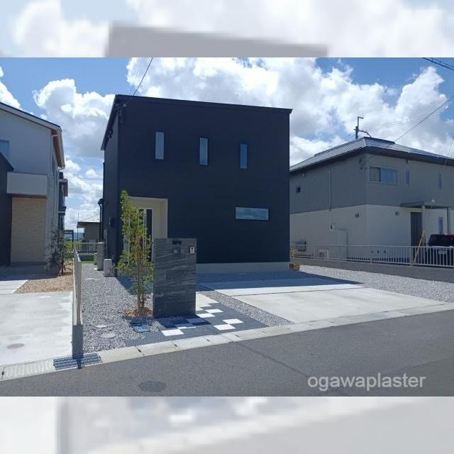 小川左官店 守山S様邸　門柱・アプローチ 外構エクステリア工事 滋賀県草津市